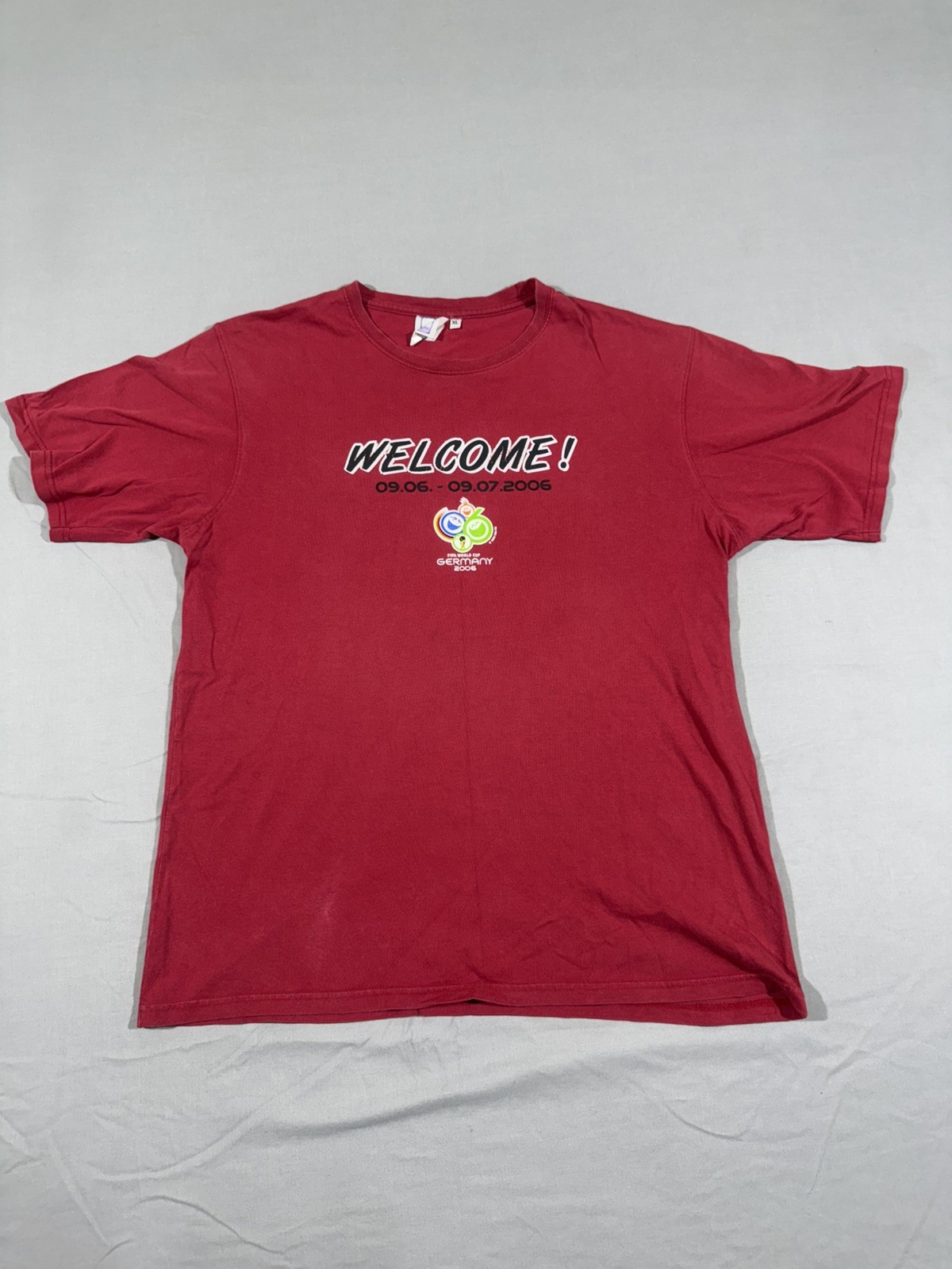 2006 FIFA World Cup Flag Graphic Red T-Shirt XL