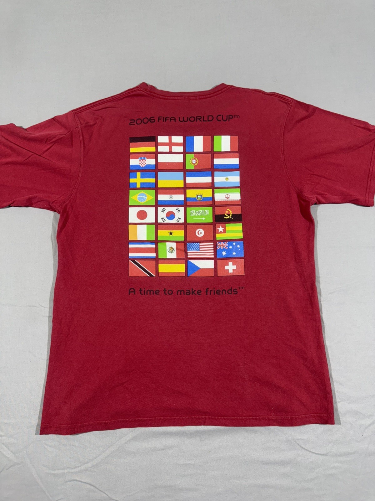 2006 FIFA World Cup Flag Graphic Red T-Shirt XL - photo 3