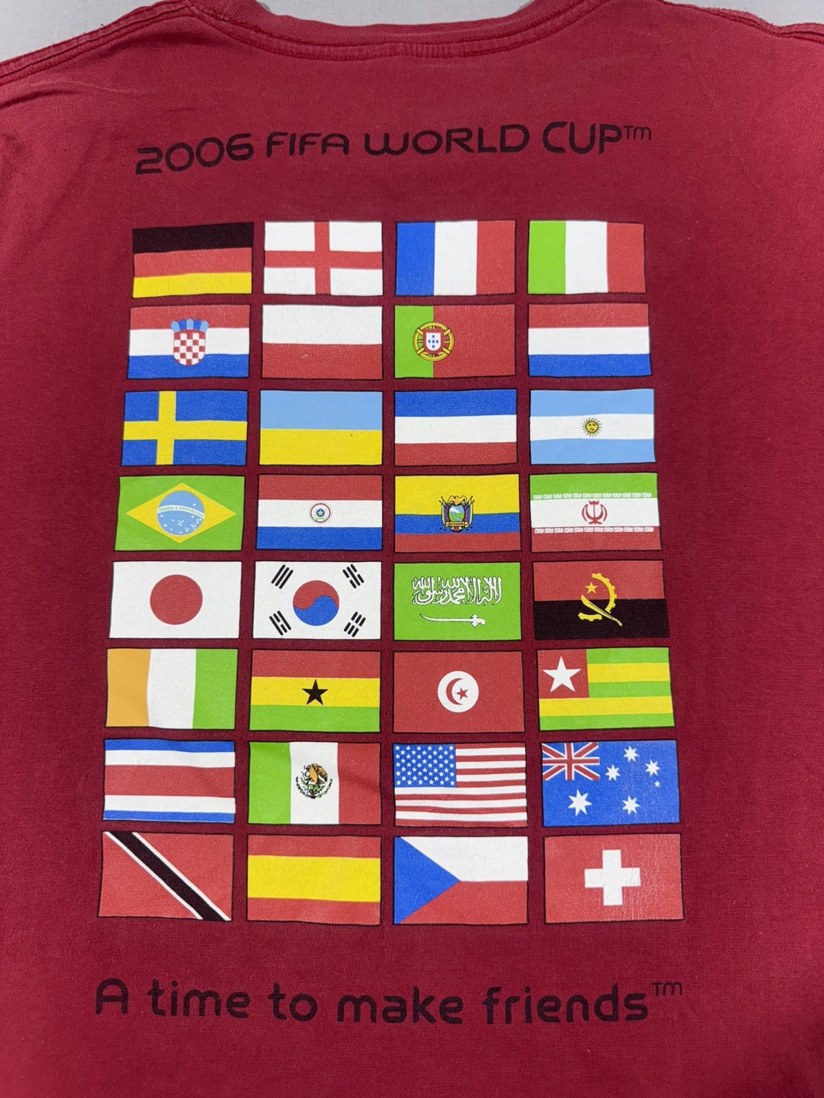 2006 FIFA World Cup Flag Graphic Red T-Shirt XL - photo 4