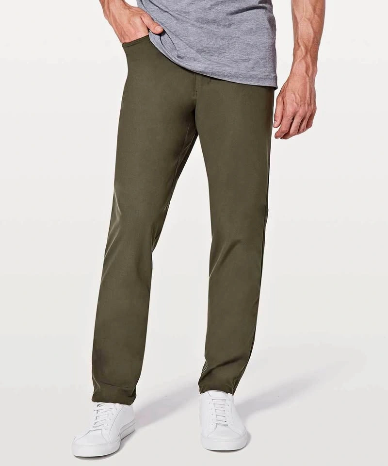 Lululemon Men's ABC Pants Olive Green - 32L Warpstreme