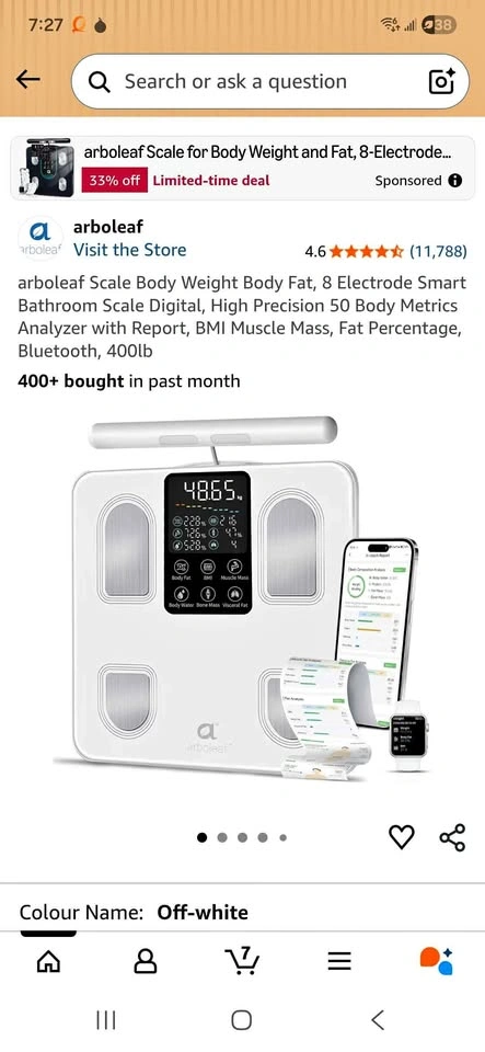 arboleaf Smart Body Fat Scale