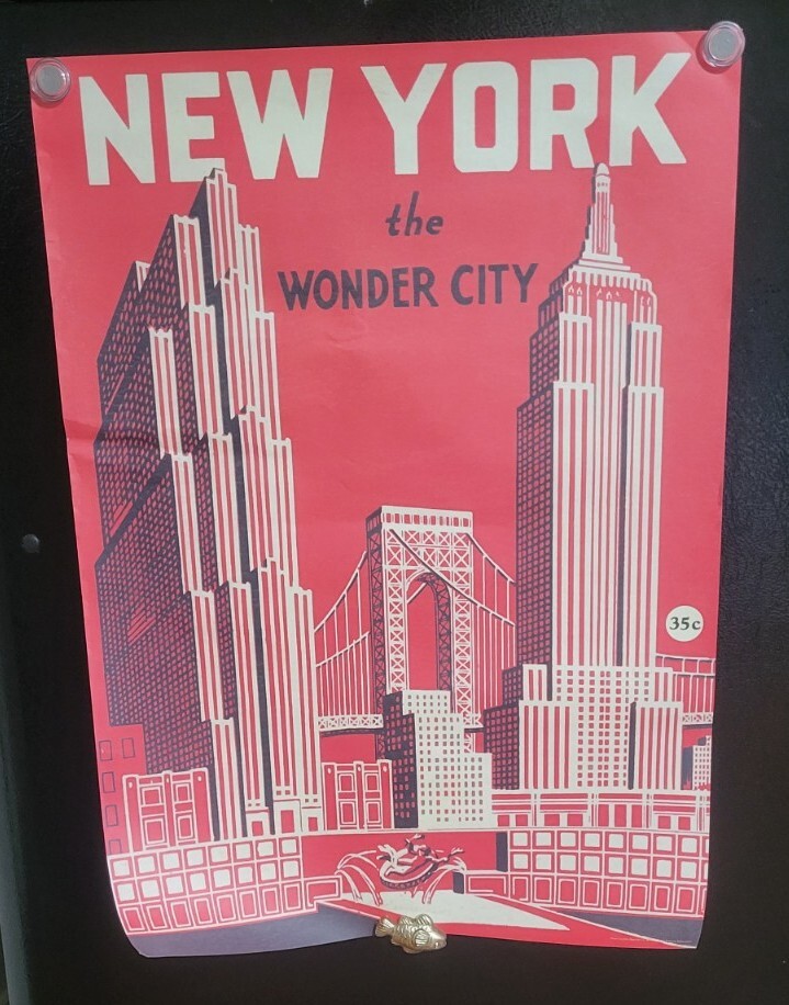NEW YORK THE WONDER CITY Poster on Italian paper - 2012 Cavallin