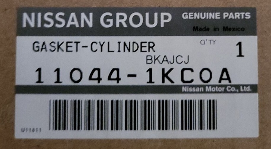 Genuine Nissan Head Gasket 11044-1KC0A