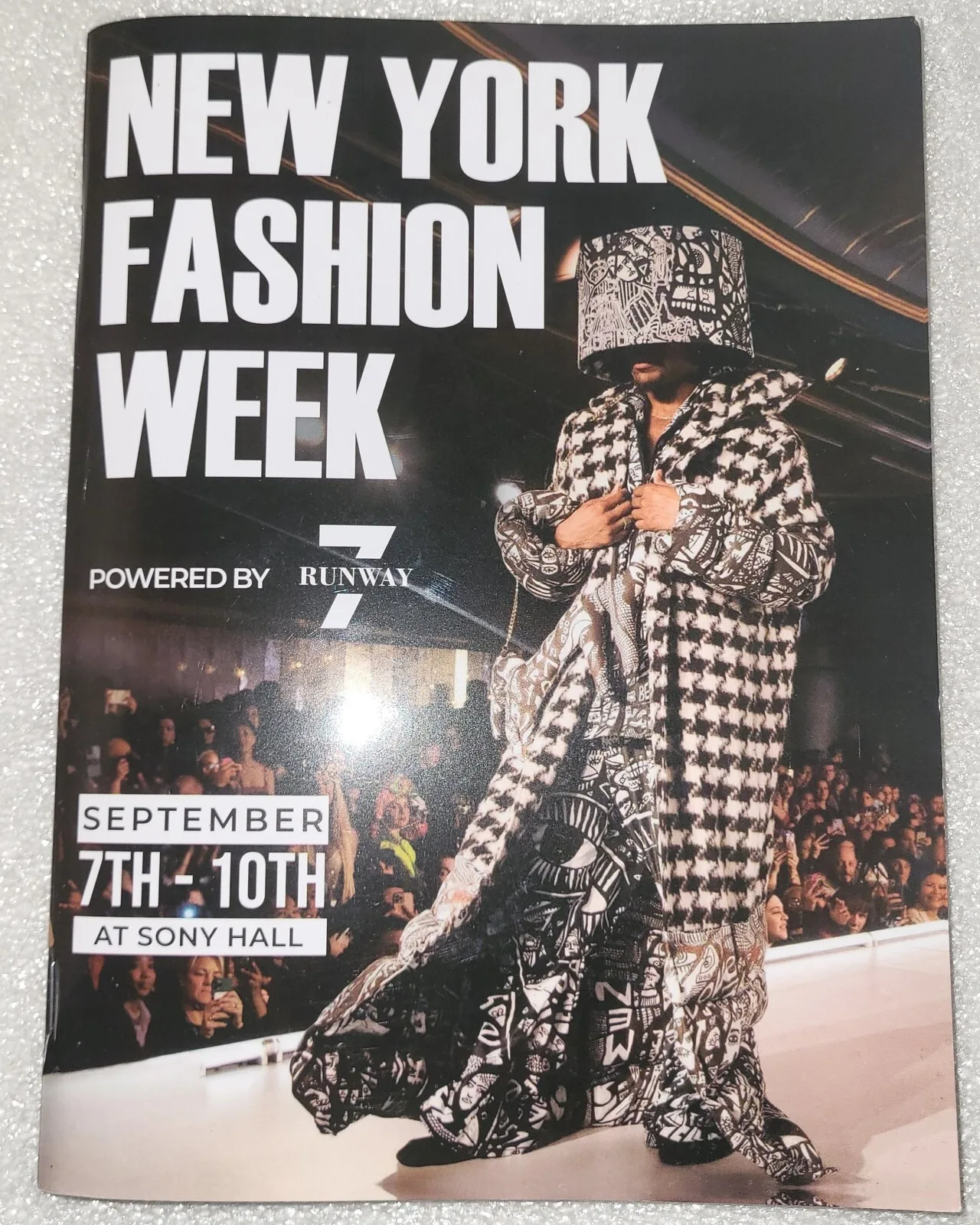 2023 NY Fashion Week Sony Hall Program Magazine