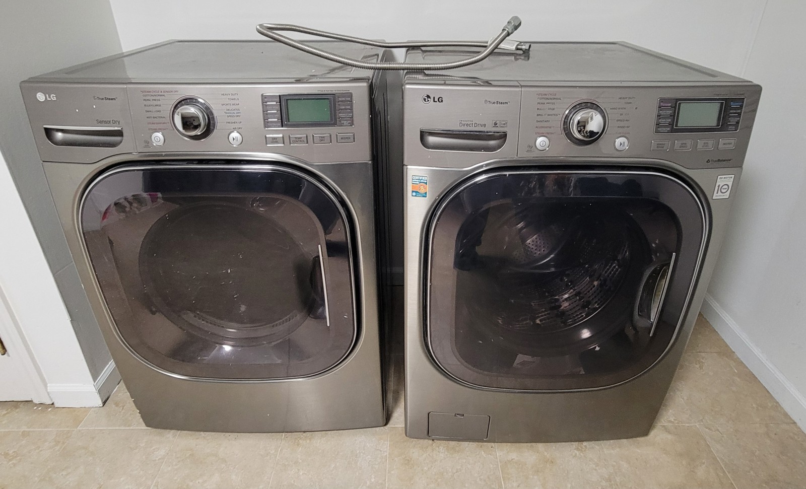 LG Steam Washer & Dryer Set - Large Capacity