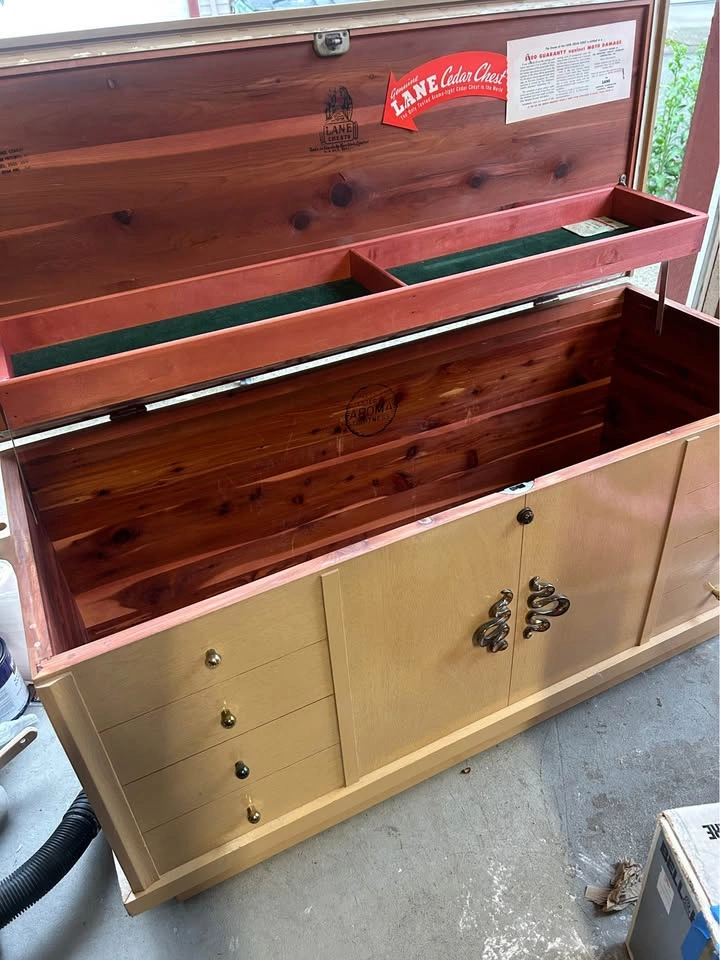 Vintage Lane Cedar Chest with Drawers and Cabinet - photo 2