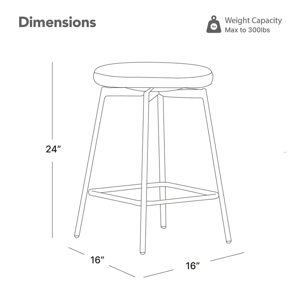Modern 360 Swivel Counter Stool LP123616 - photo 2