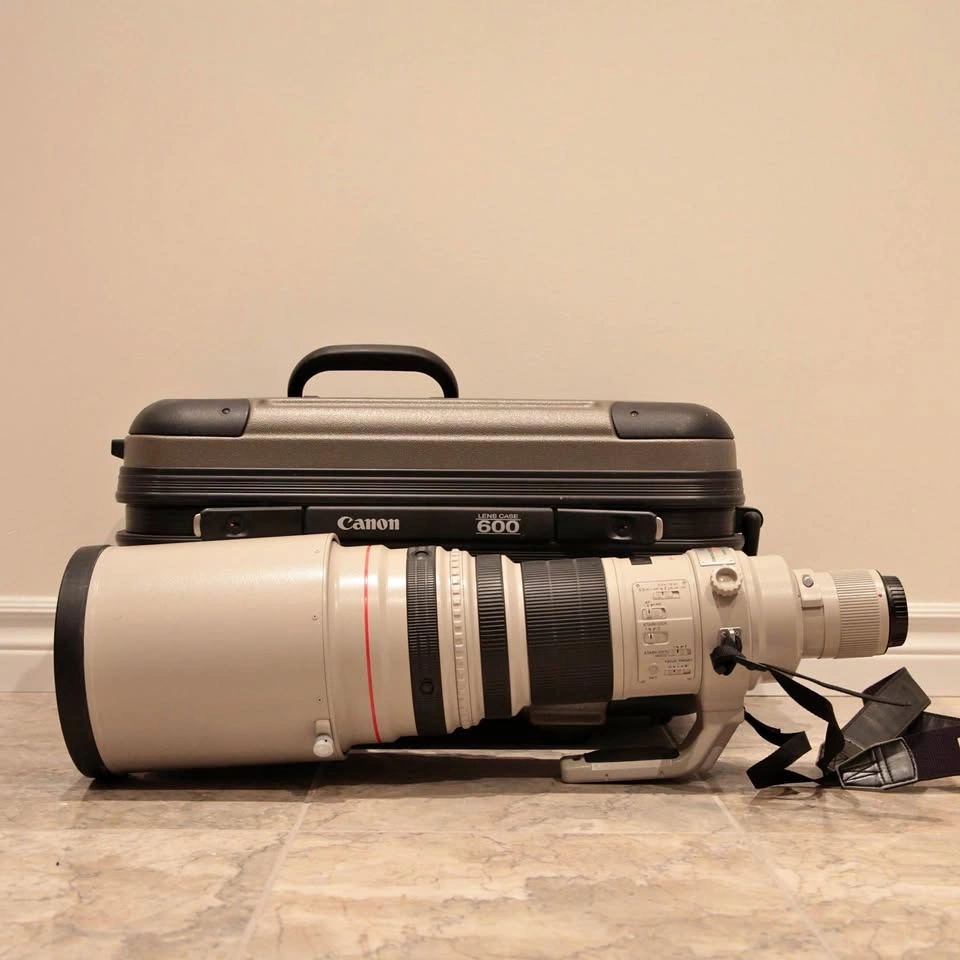 Canon EF 600mm f/4 L IS USM Lens with Hard Case