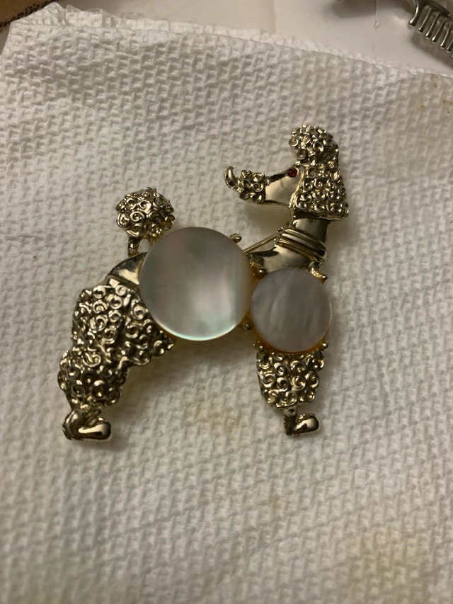 Poodle Brooch
