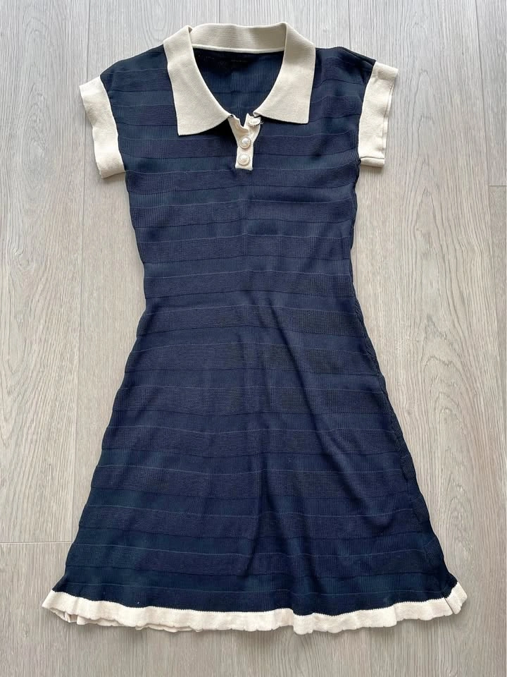 Knit Collar Dress