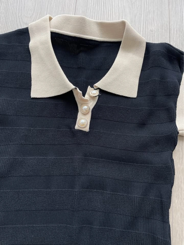 Knit Collar Dress - photo 2