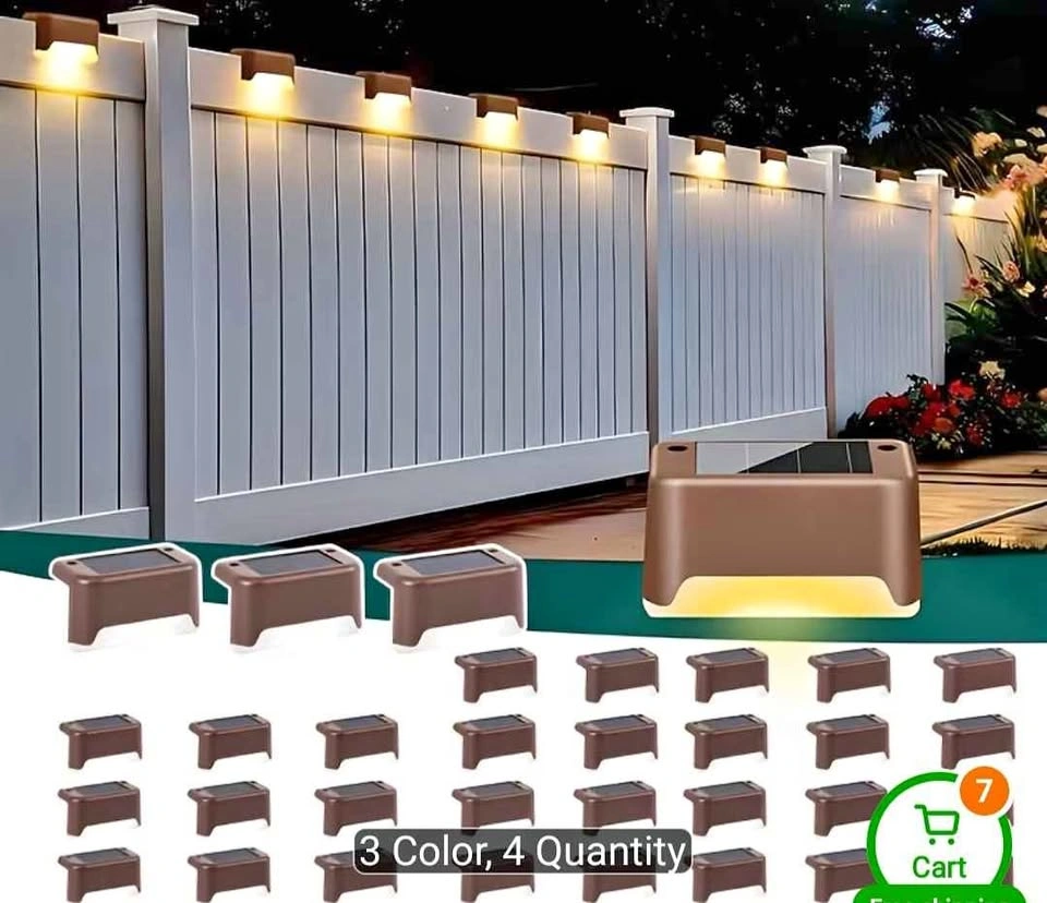 16 Solar Outdoor Courtyard Lights - Waterproof LED White