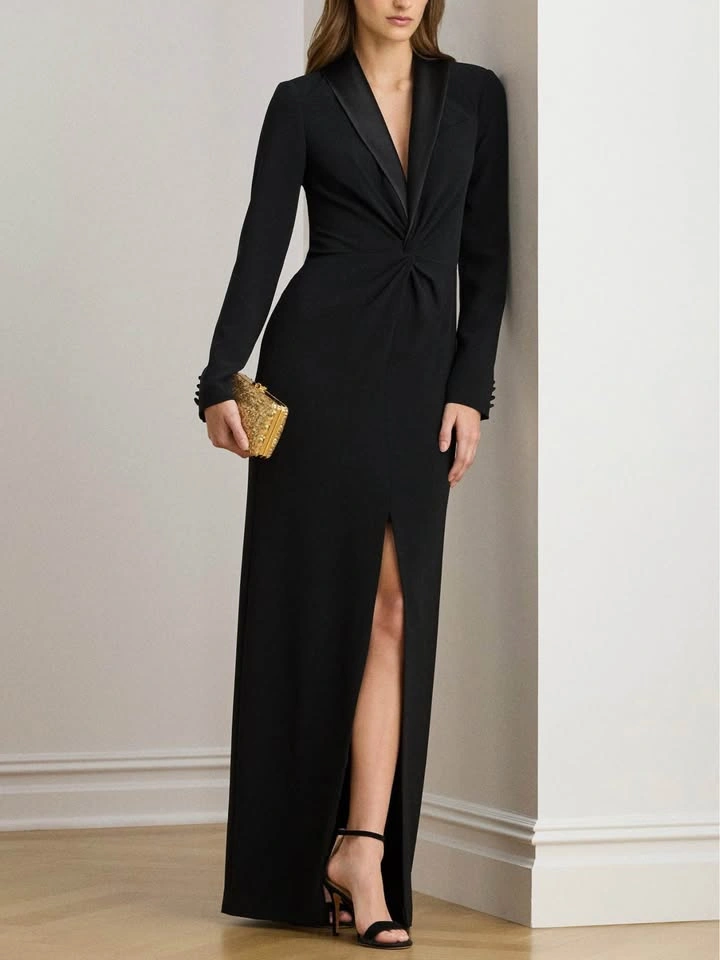 RALPH LAUREN Crepe Gown Dress size 12-14 - photo 2
