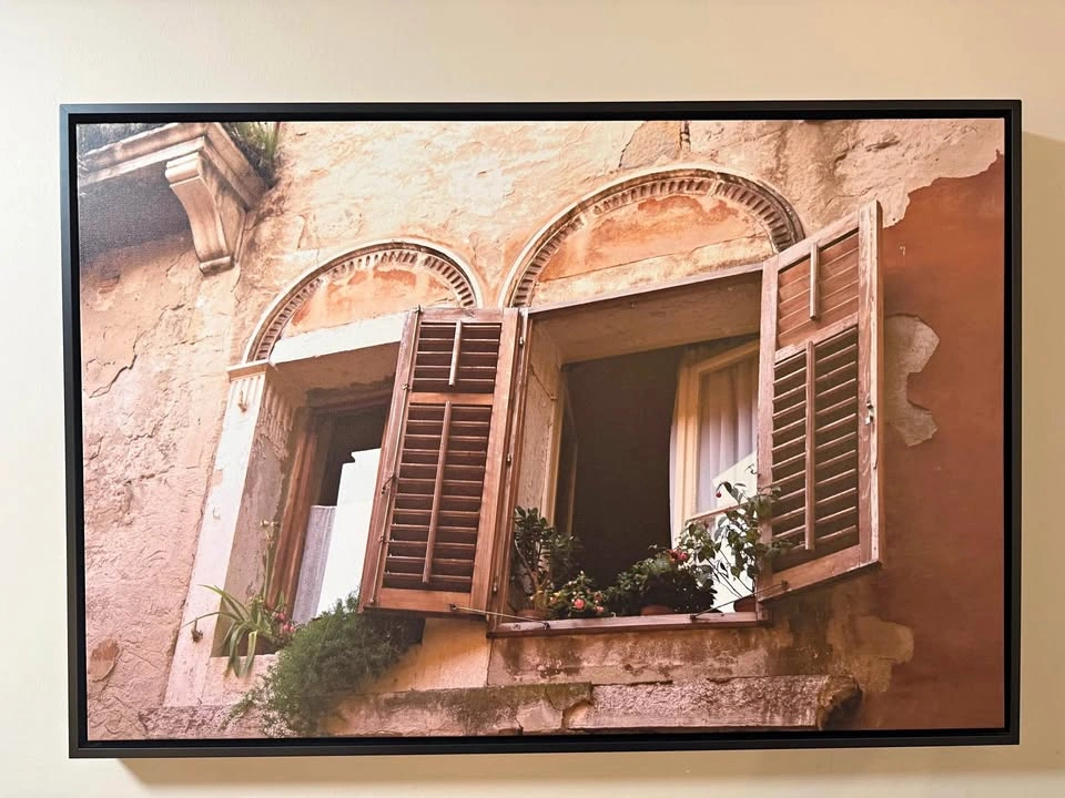 Rustic Italian Window Framed Wall Art