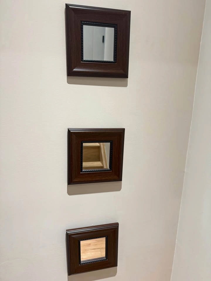 Set of 3 Decorative Framed Wall Mirrors