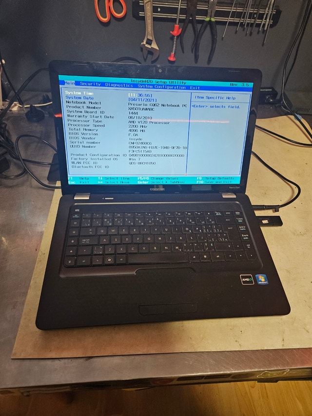 Compaq Presario CQ62 Laptop - No OS - Ready to Go - photo 2