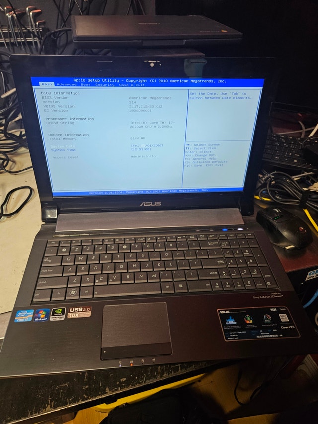 ASUS N53 Series Laptop – i7 / 6GB RAM / 500GB – Windows 10 - photo 2