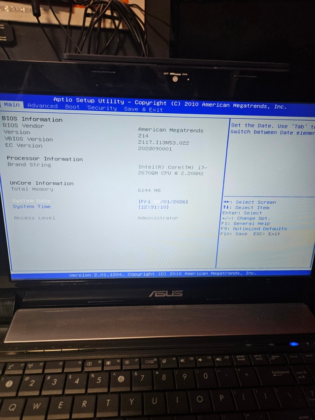 ASUS N53 Series Laptop – i7 / 6GB RAM / 500GB – Windows 10 - photo 3