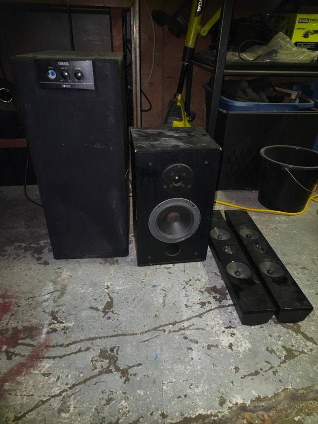 Assorted Home Audio Speakers – Subwoofers, Towers, Bookshelves