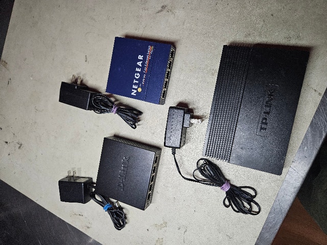 Assorted Network Switches (DLINK - TPLINK)