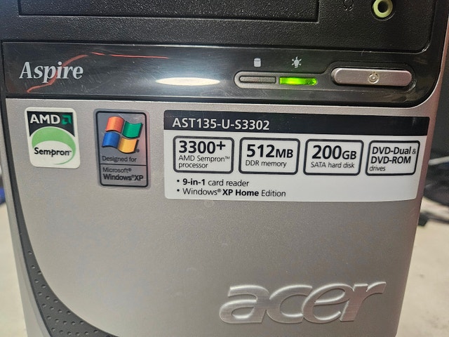 Acer Aspire Desktop AST135-U-S3302 – No OS – Boots to BIOS - photo 4