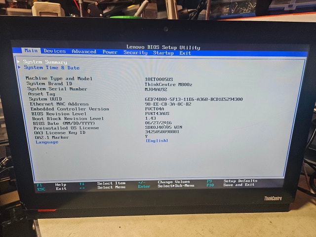 Lenovo M800z All-in-One Touchscreen i7/16GB/750GB WIN10 - photo 3