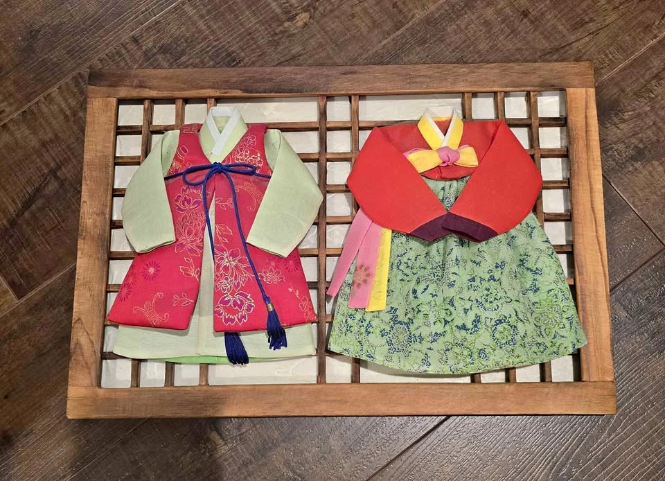 Miniature Korean Hanbok Wall Art