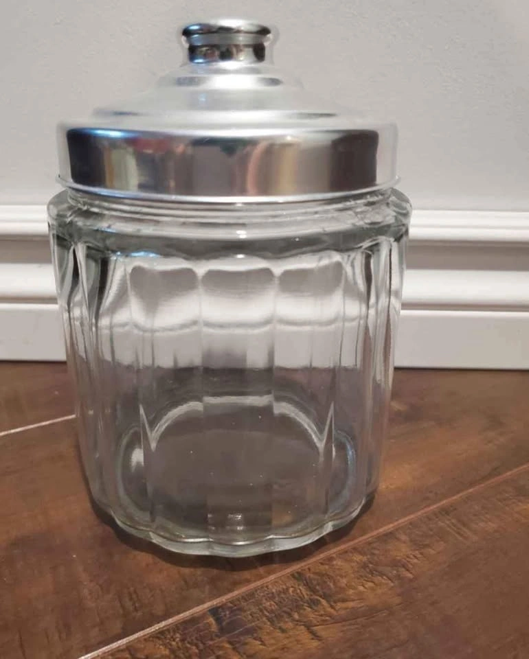 Glass jar with slip on lid - photo 2