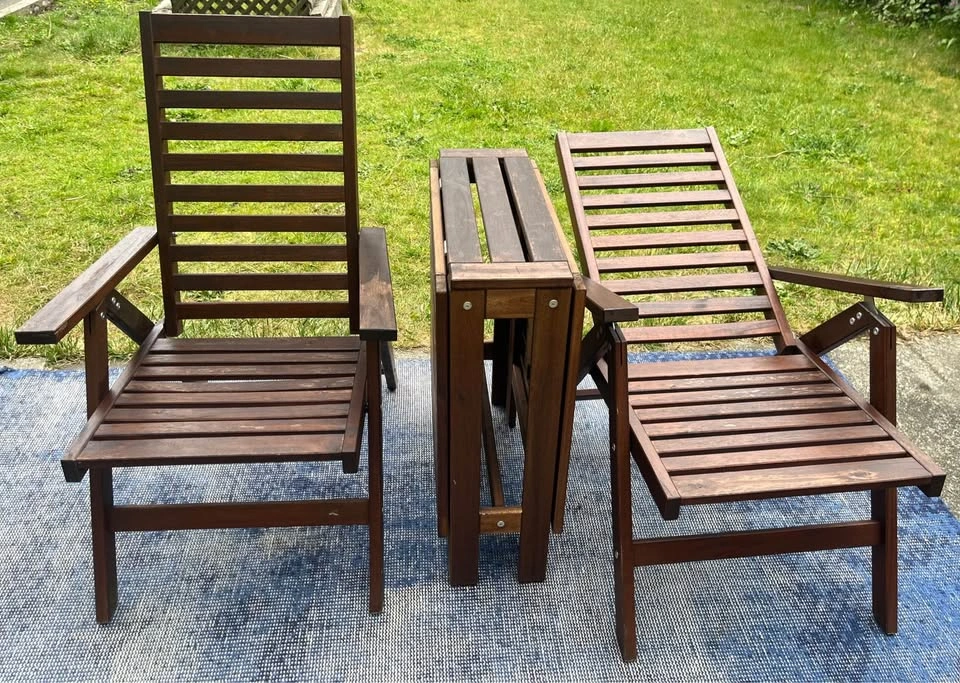 IKEA ÄPPLARÖ Outdoor Set - 2 Chairs, Table, Cushions - photo 5
