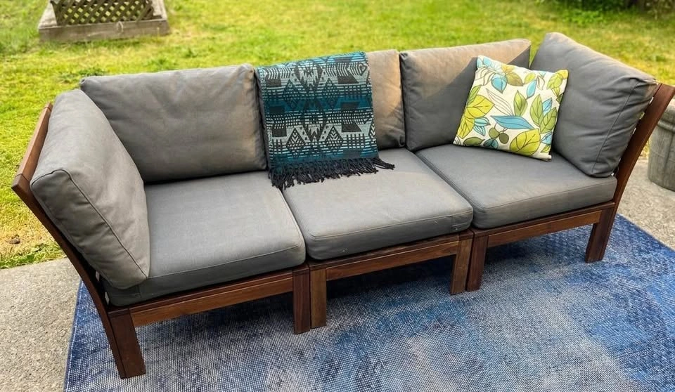IKEA ÄPPLARÖ Patio Sectional Sofa - Full Set + Cushions - photo 2