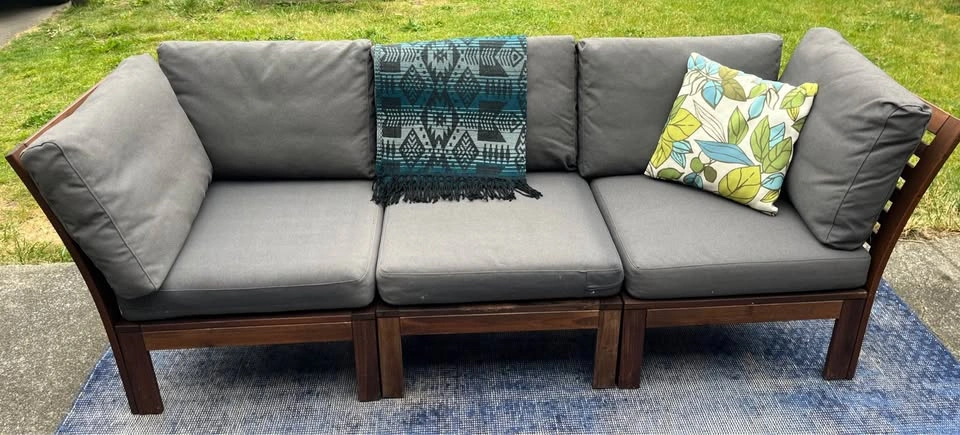 IKEA ÄPPLARÖ Patio Sectional Sofa - Full Set + Cushions - photo 4