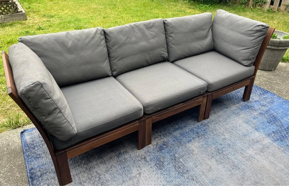 IKEA ÄPPLARÖ Patio Sectional Sofa - Full Set + Cushions - photo 5