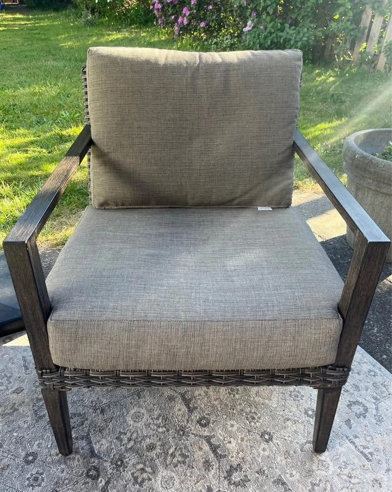 2x CANVAS Outdoor Patio Armchairs - Great Condition - photo 4