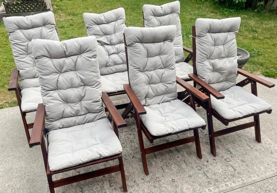 7-Piece Outdoor Dining Set - 6 Chairs + Extendable Table - photo 4