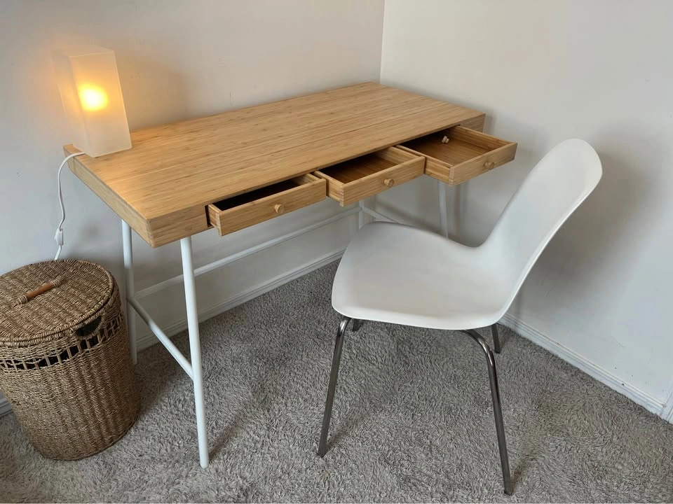 IKEA LILLÅSEN Bamboo Desk – Excellent Condition - photo 2