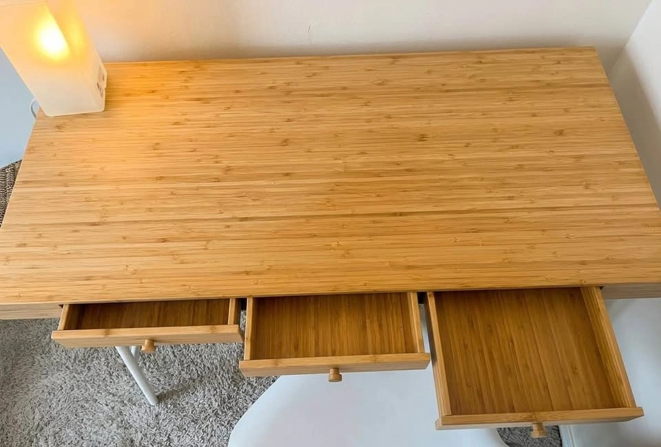 IKEA LILLÅSEN Bamboo Desk – Excellent Condition - photo 3