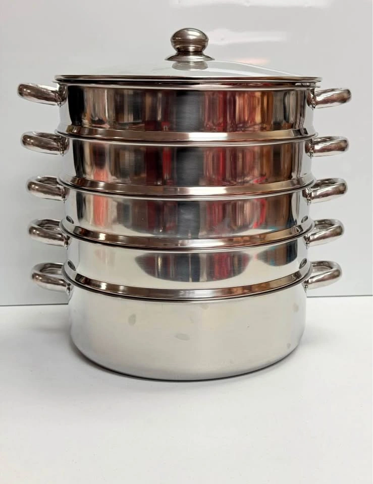 Premium 5-Layer Stainless Steel Steamer Pot Set