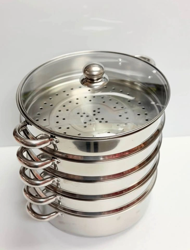 Premium 5-Layer Stainless Steel Steamer Pot Set - photo 2