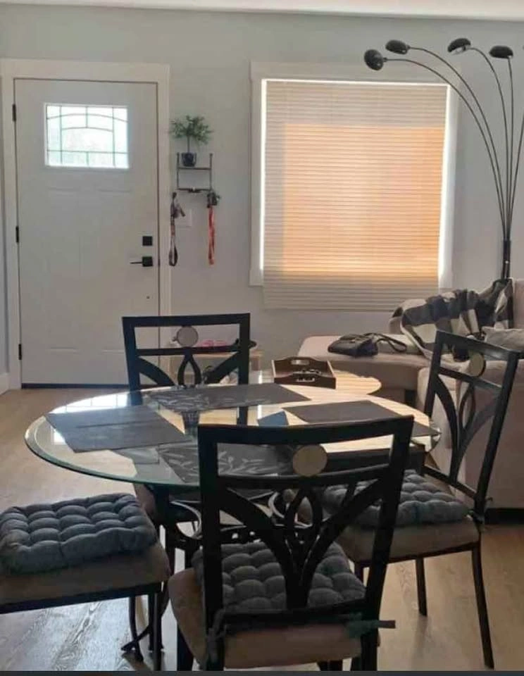 Dining table and chairs