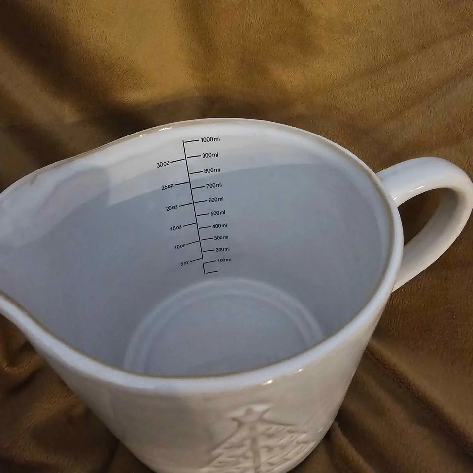 White Ceramic Batter Bowl/Mixing Pour Bowl - photo 2
