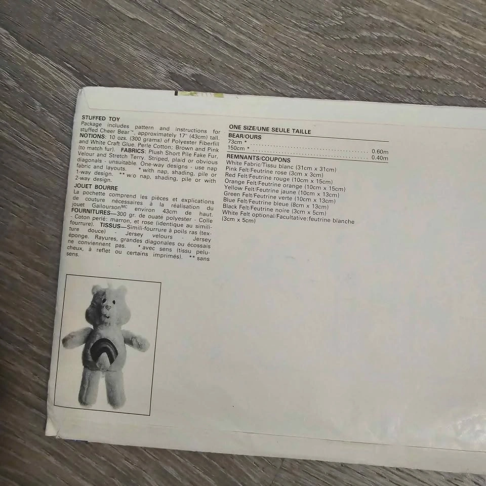 Vintage Butterick Sewing Patterns: Cabbage Patch Kids & Care Bea - photo 3