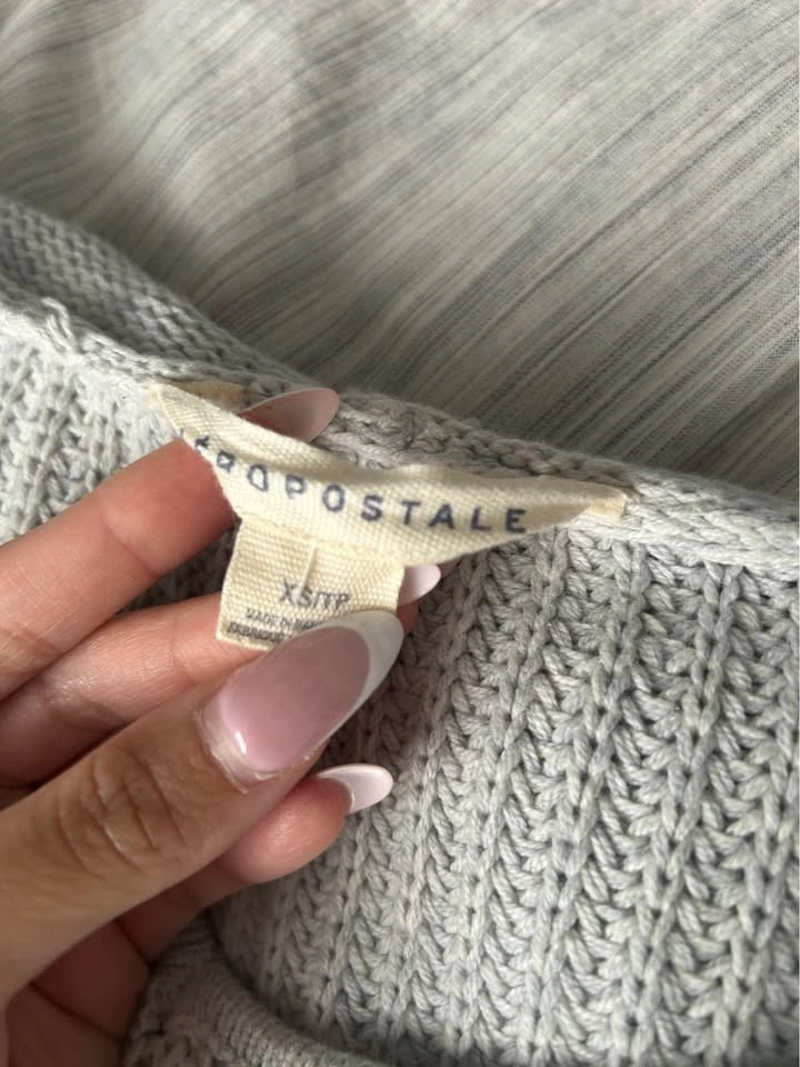 Aeropostale Off Shoulder Crop Sweater with Hood - photo 3