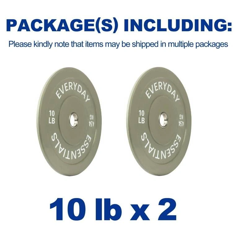 BalanceFrom Olympic Bumper Plate Weight Plate, 10 lbs Pair Color - photo 2