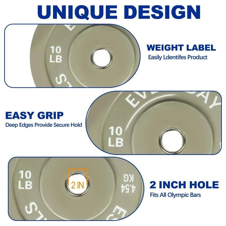 BalanceFrom Olympic Bumper Plate Weight Plate, 10 lbs Pair Color - photo 4