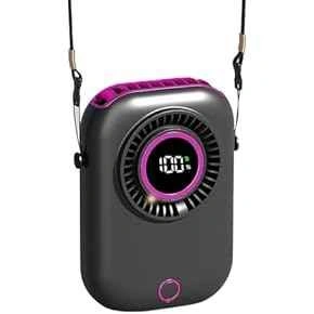Portable Neck Fan Digital Display