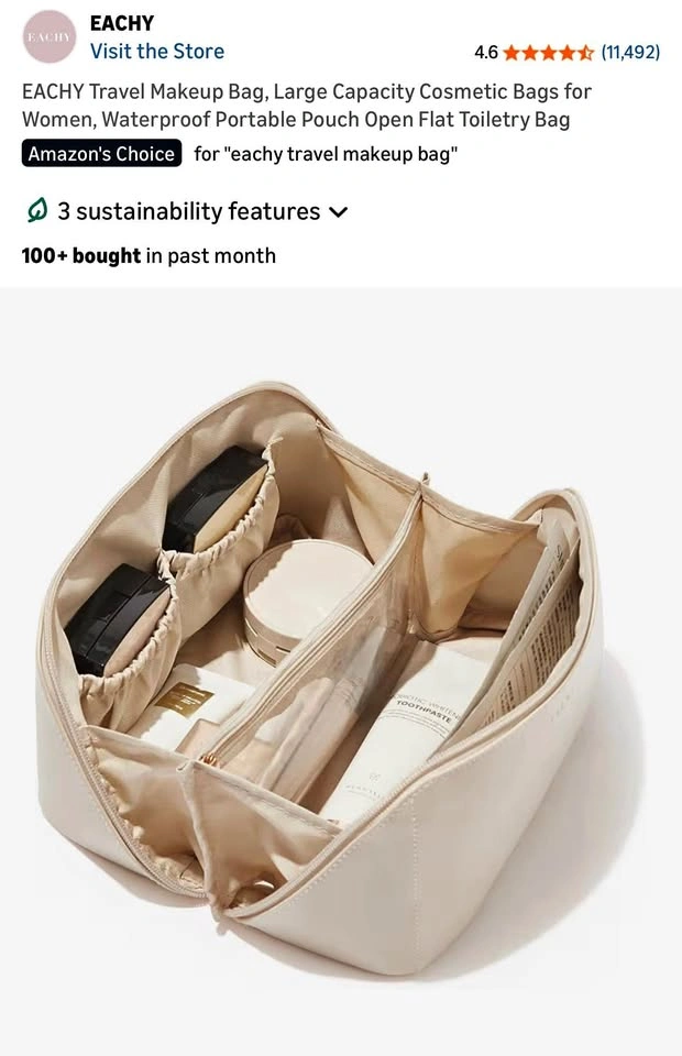 Eachy Travel Makeup Bag