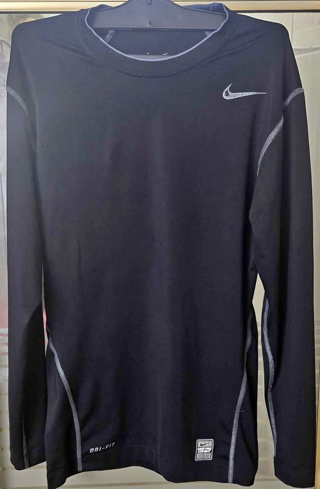 Men's Nike Pro Combat Compression Dri-FIT Fitted Long-Sleeve.