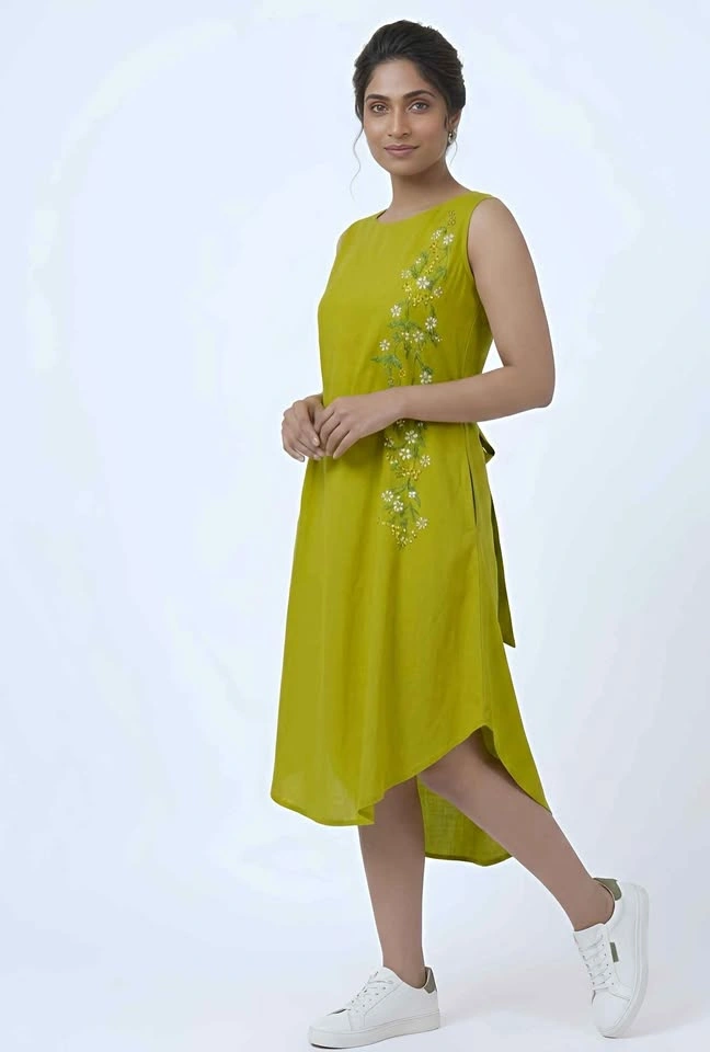 Embroidered Dress (With Tags)