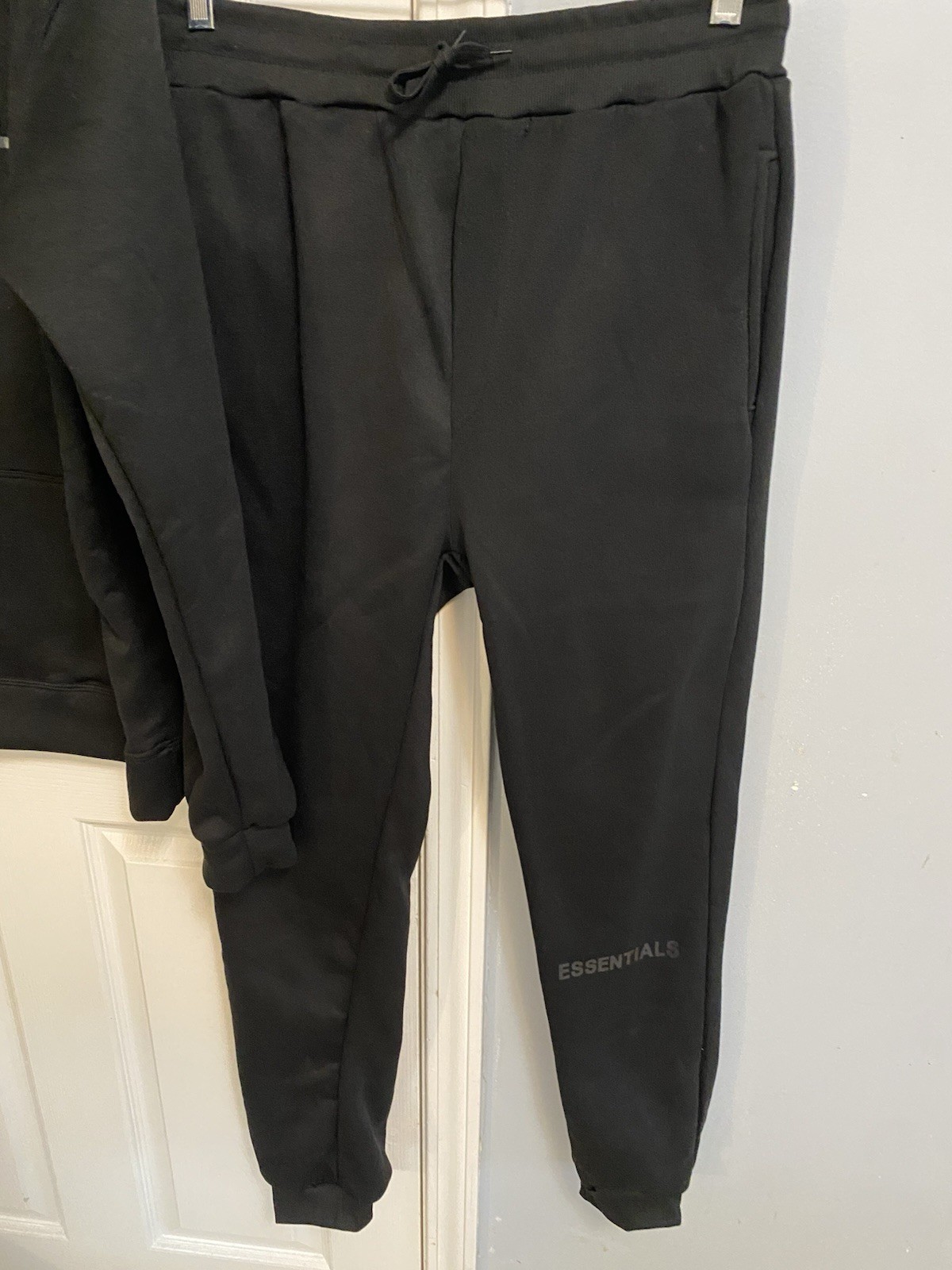 Essentials Men's Black 2XL Fleece Tracksuit Hoodie & Pants - photo 4