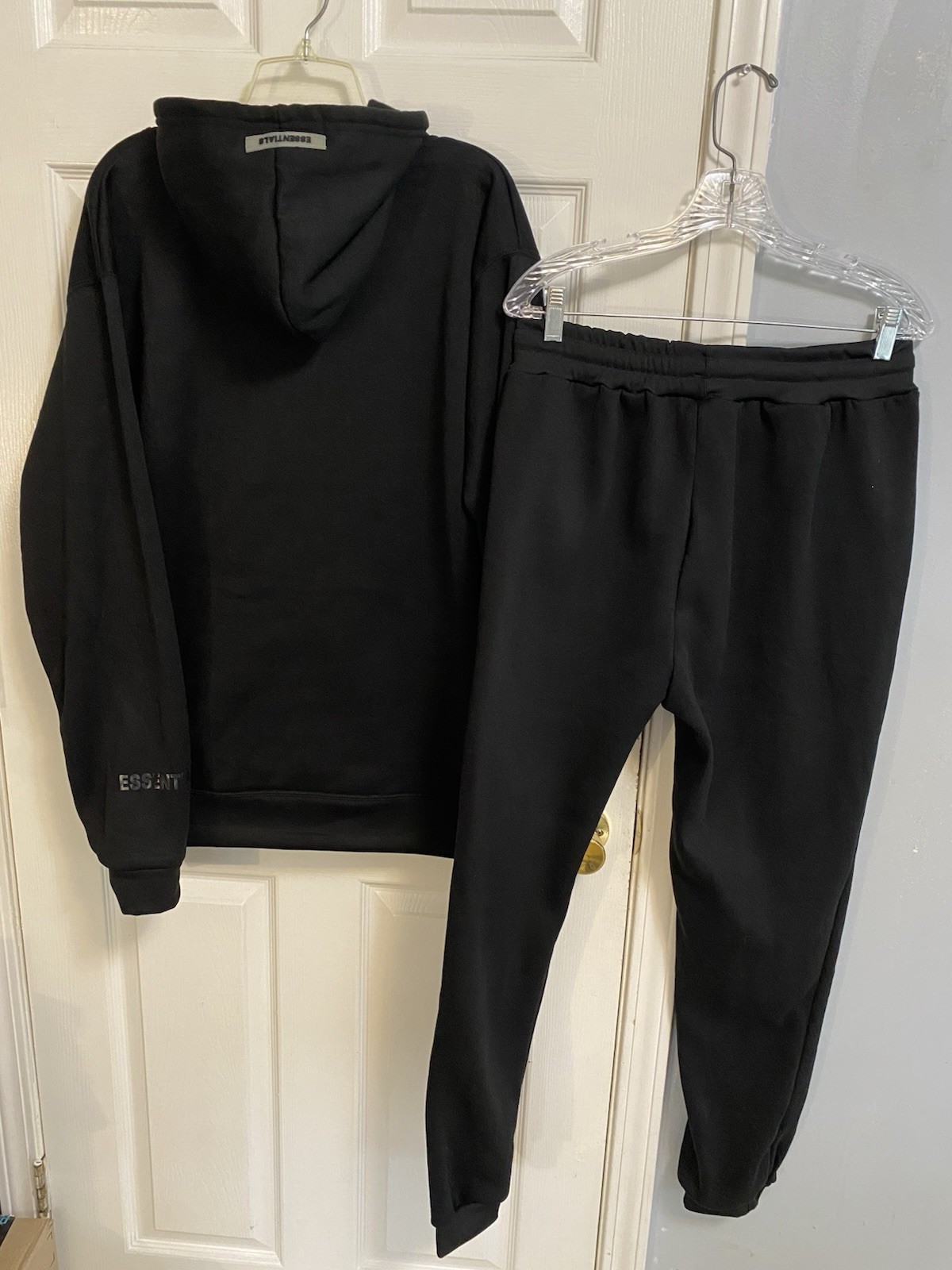 Essentials Men's Black 2XL Fleece Tracksuit Hoodie & Pants - photo 5